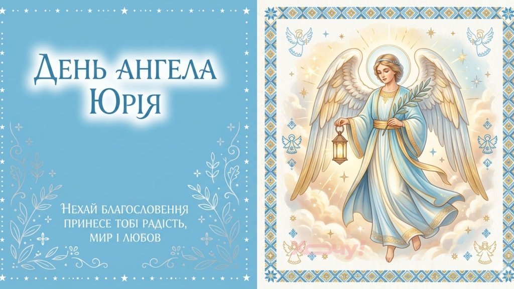 День ангела Юрия: искренние поздравления в прозе, картинках и открытках — украинском