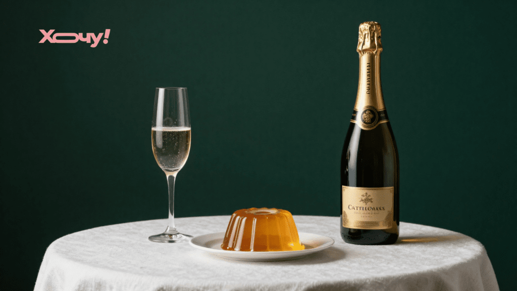 Праздничное настроение в тарелке: как приготовить желе из шампанского (ВИДЕО)