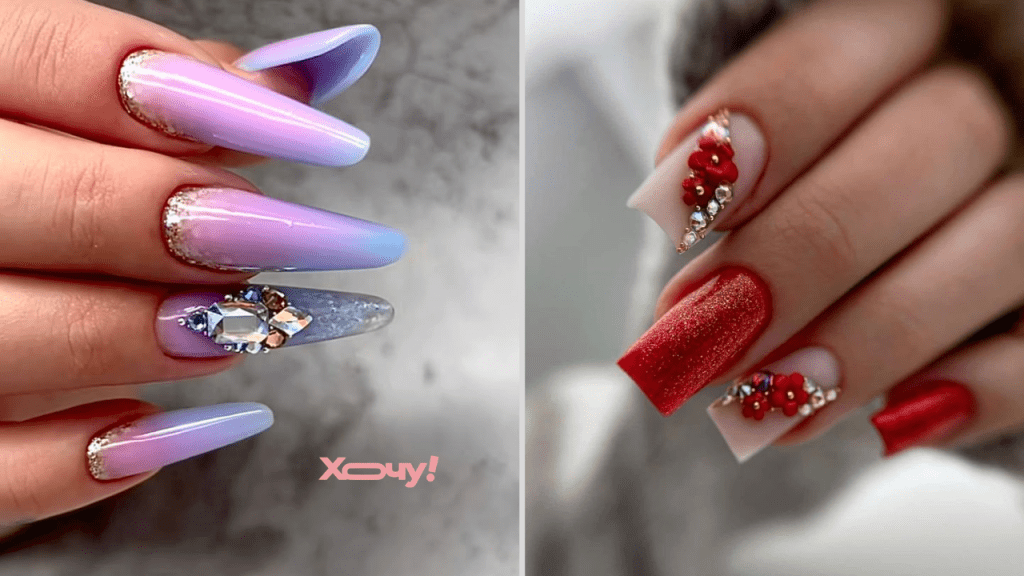 Роскошный маникюр со стразами на 8 Марта — подчеркните свою изысканность и нежность (ФОТО)