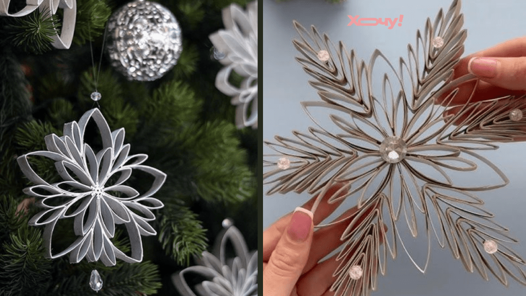 Снежинки из “туалетного” картона — мастер-класс для детей, как сделать кружевной декор на Новый год (ФОТО)