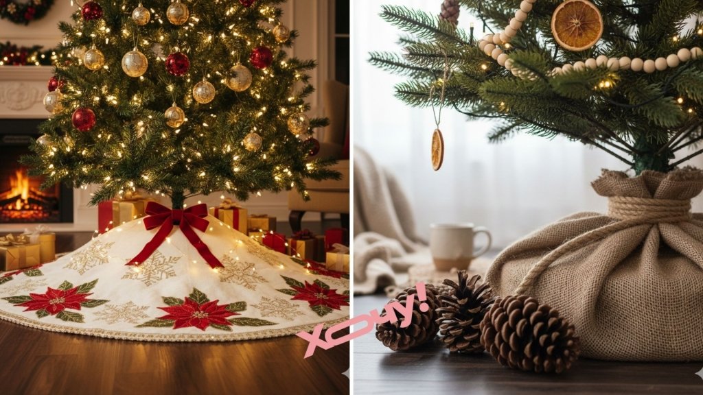 Прощай, "советская" крестовина: 10 самых модных способов декорировать низ елки в 2025 году