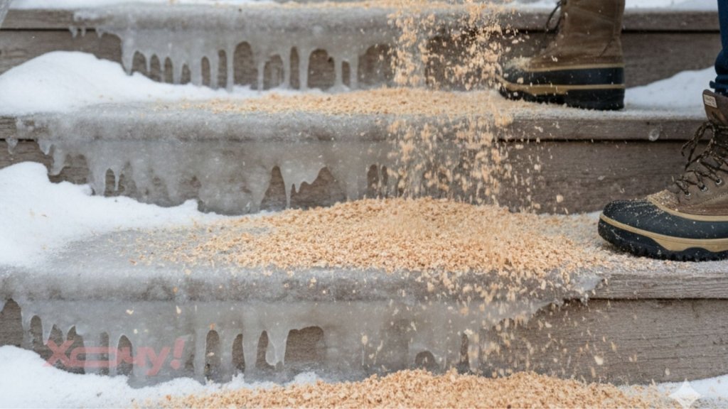 Дім без болота: чим посипати східці та доріжки, щоб лід розтанув за лічені хвилини