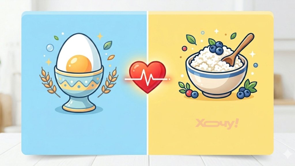 Яйця проти кисломолочного сиру: вчені з'ясували, що краще їсти вранці, щоб серце працювало як годинник