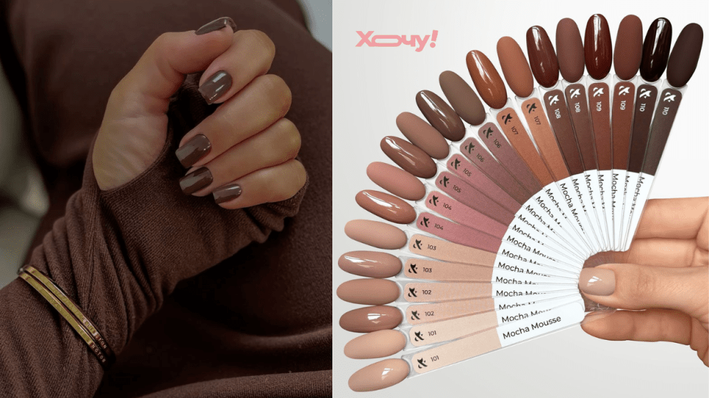 Маникюр Mole Brown 2026: главный цвет маникюра на зиму (ФОТО)