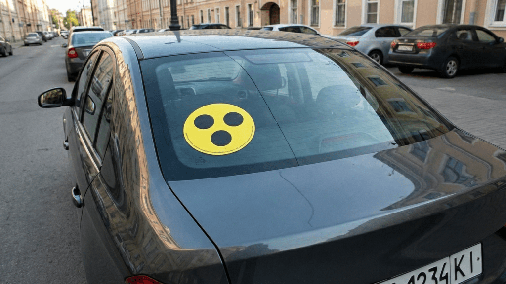 Жовтий знак із трьома крапками на авто: що він означає і чому його не варто ігнорувати