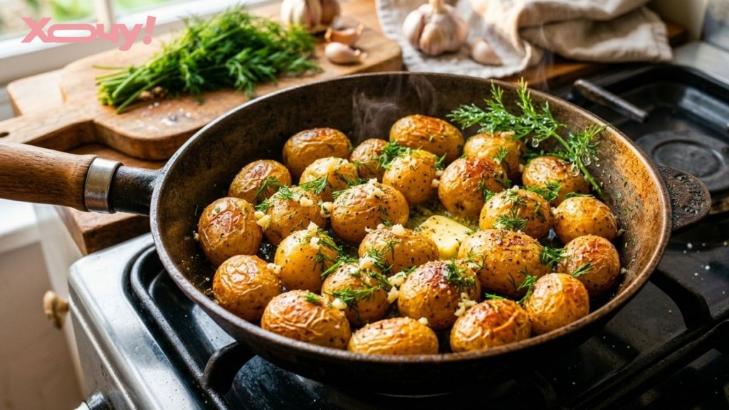 Без предварительной варки и грязной посуды: как пожарить молодой картофель в одной сковородке