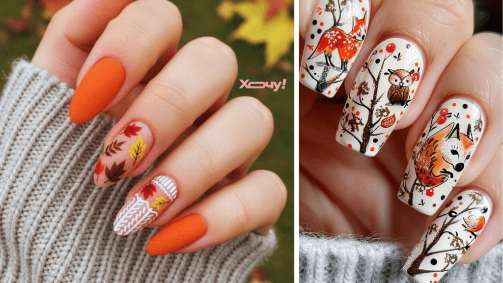 Эффект свитера и мультяшные животные — нестандартный маникюр на осень 2025 (ФОТО)