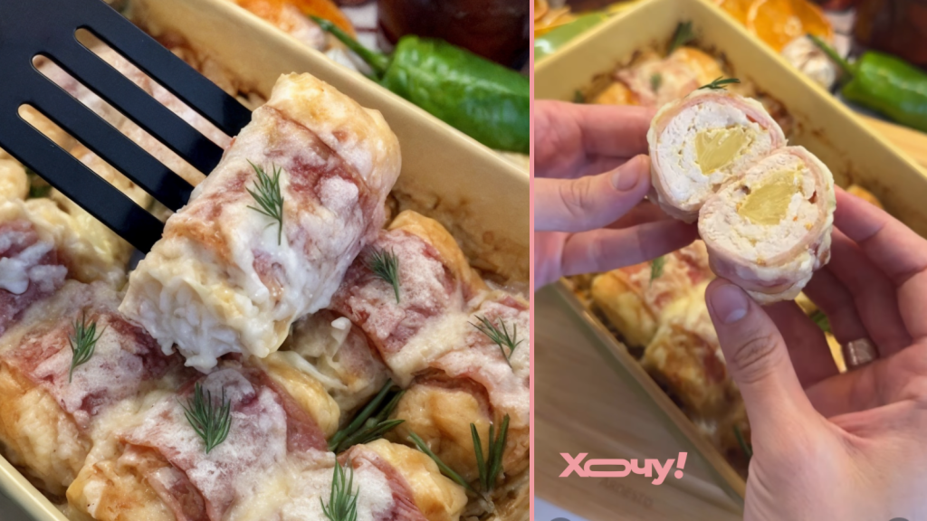 Нежные рулетики "с сюрпризом" на праздничный стол: как приготовить сочные крученики (ВИДЕО)