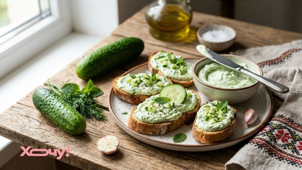 Идеальная намазка для летних брускет: секрет вкусного огуречного крема, разлетающегося со стола первым