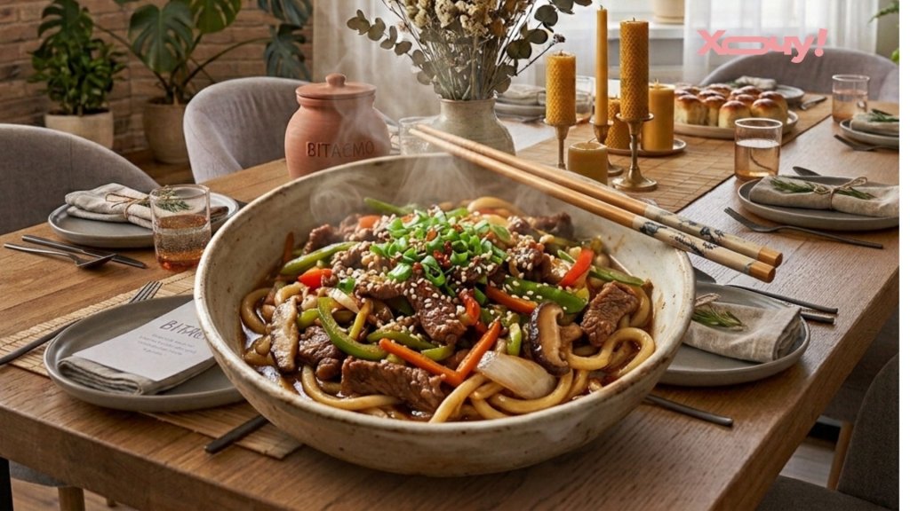 Замените обычные макароны на вкусную экзотику: простой рецепт удона с мясом и овощами
