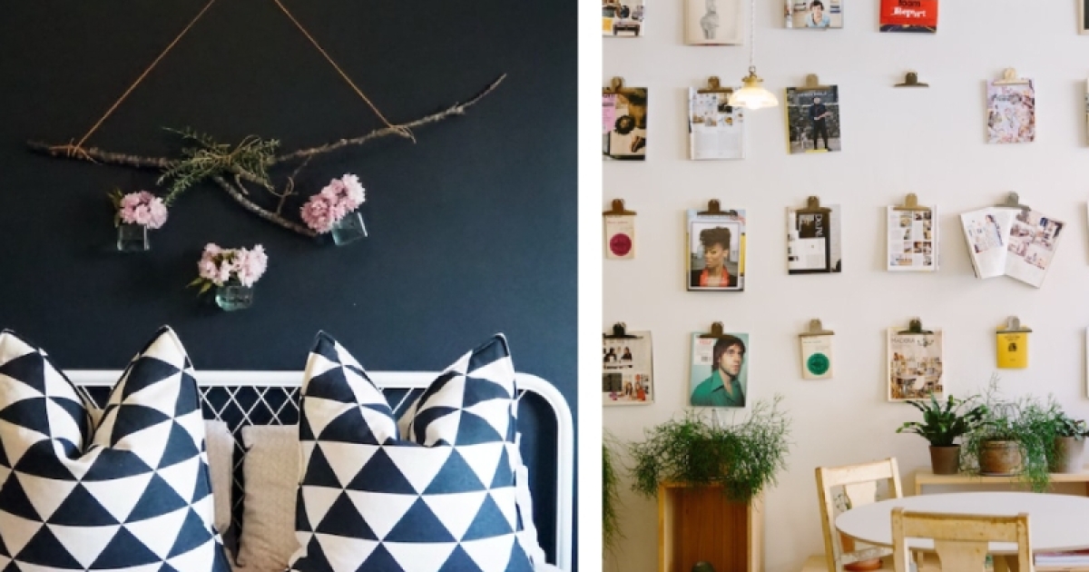 Как украсить стену своими руками: 23 идеи с фото