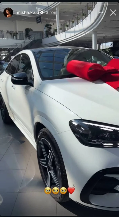 Мишина показала новый Mercedes