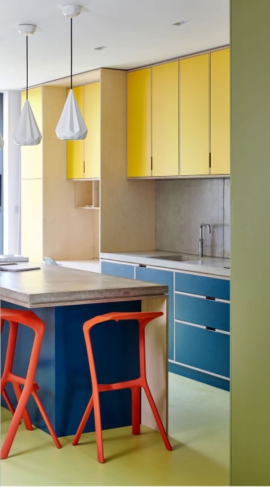 Желто-голубая кухня: трендовые варианты интерьера в национальных цветах (ФОТО) - фото №16