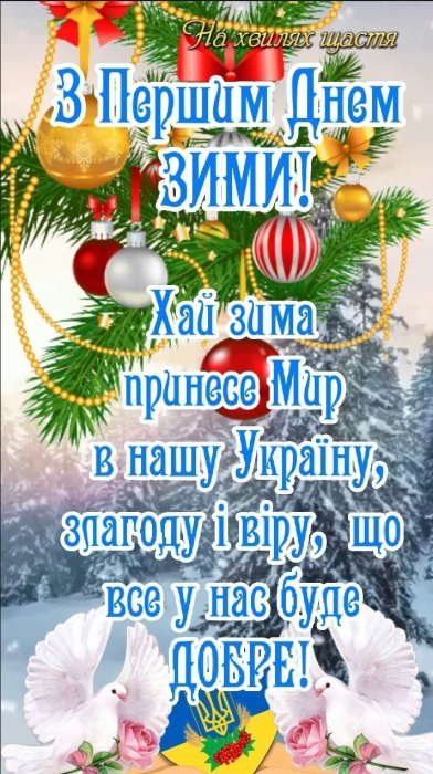 Вітаємо з приходом зими! Щирі побажання та забавні картинки — українською - фото №11