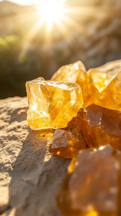 Кристал жовтий цитрин