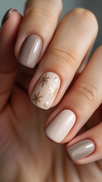 Стриманий манікюр на Новий рік, ідеї