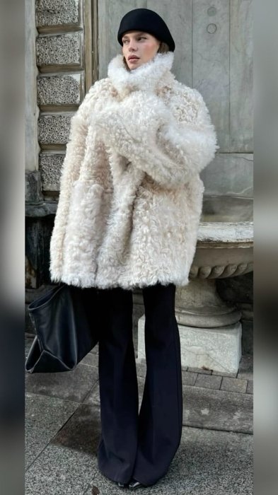 Модные шубы из искусственного меха зима 2025/26.