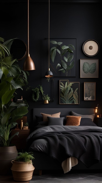 Роскошный контраст: как сделать спальню с черным цветом (ФОТО) - фото №1