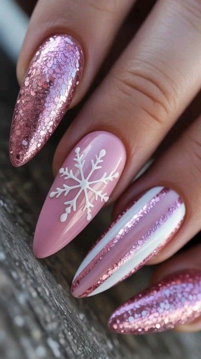 Уникальные ногти на Новый год