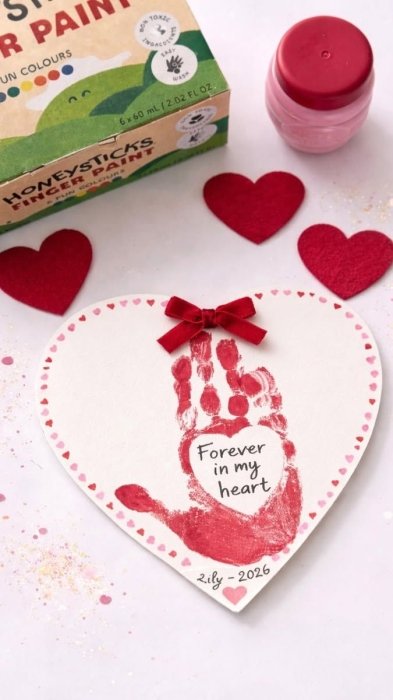 Идеи для валентинки руками ребенка 4 — 7 лет