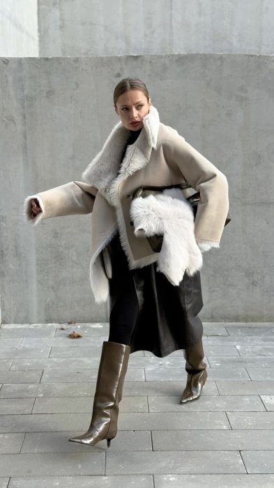 Трендовые дубленки зима 2025/26.