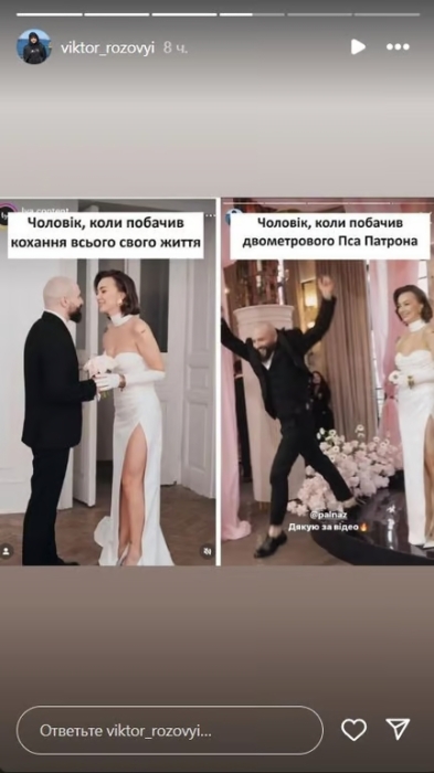 Віктор Розовий та Ольга Мерзлікіна зіграли весілля