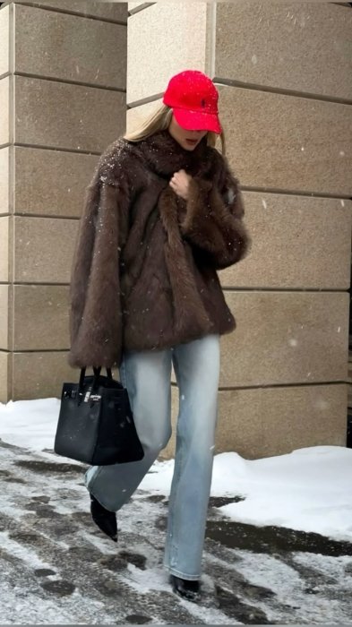 Джинси й чоботи - ідеї для модних образів на зиму 2026