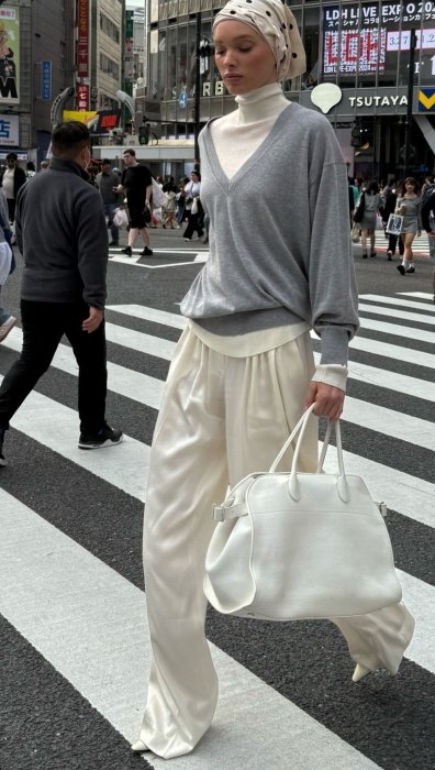 Модные образы в белом цвете.