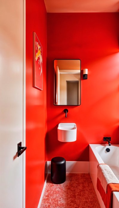 Невдалі кольори фарби для ванної кімнати приклади інтер'єру