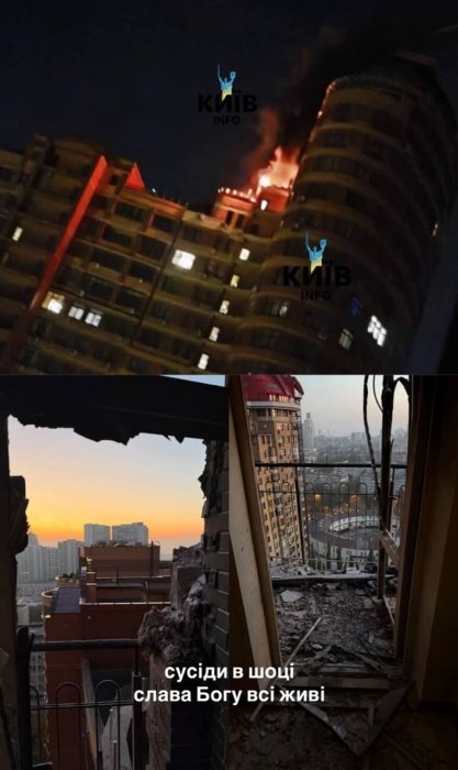 Режисер Комаровський показав момент руйнування власного житла