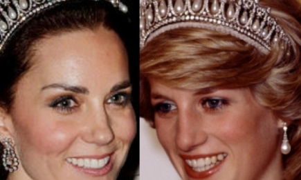 Кейт Миддлтон снова появилась в тиаре принцессы Дианы: новый официальный портрет британских монархов (ФОТО)