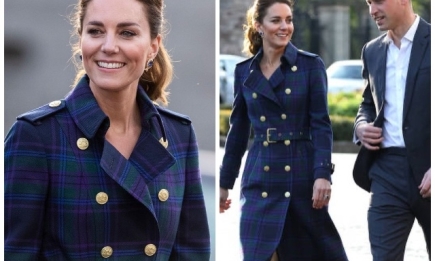 Идеальное пальто и изумрудные лодочки: новый образ Кейт Миддлтон (ФОТО)