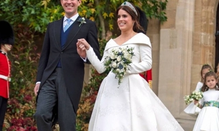 В Сети появились официальные снимки со свадьбы принцессы Евгении и Джека Бруксбэнка