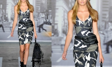 Милитари-платье от DKNY