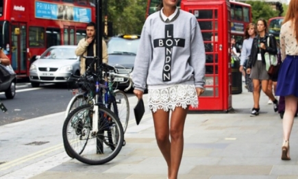 Уличный стиль на Неделе моды в Лондоне