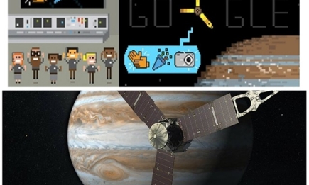 Космический аппарат «Юнона» достиг Юпитера: Google выпустил дудл в честь раскрытия тайн самой большой планеты