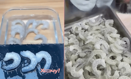 "Морепродукти", які не бачили моря: як роблять "креветки" з клейкої крохмальної маси (ВІДЕО)