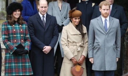 Принц Уильям с женой первый раз навестил принца Гарри и беременную Меган Маркл в новом доме