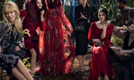 Клаудиа Шиффер стала лицом коллекции Dolce &amp; Gabbana осень-зима 2014-2015