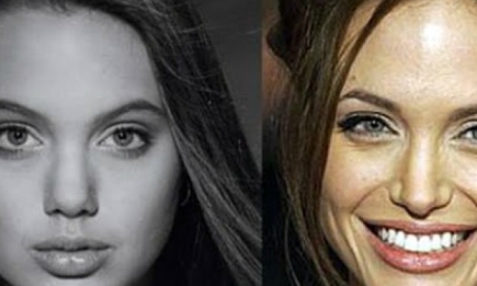 Анджелина Джоли: до и после пластической операции. Видео