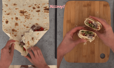 Вы делали это неправильно: как заворачивать шаурму, чтобы ничего не вытекало и не разваливалось (ВИДЕО)