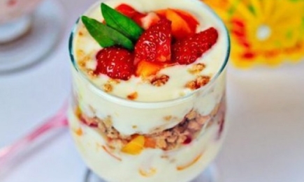 Пасха: фруктово-йогуртовый десерт на пасхальный стол