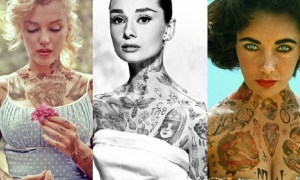 Если бы все звезды были в татуировках: новые наколки Брэда Питта и Дженнифер Лоуренс