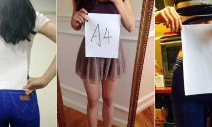 Зачем девушки измеряют талию с помощью листа бумаги: пугающий флешмоб