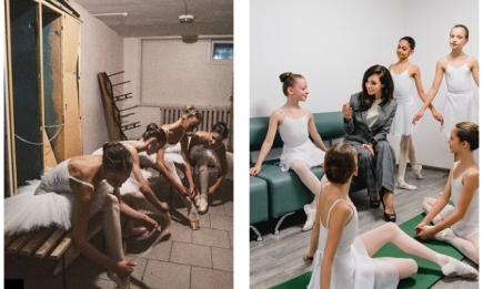 Екатерина Кухар показала первый этап ремонта в Киевском государственном хореографическом училище (ФОТО)