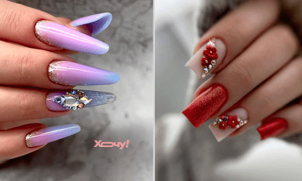 Роскошный маникюр со стразами на 8 Марта — подчеркните свою изысканность и нежность (ФОТО)
