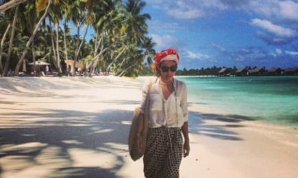 Ксения Собчак показала фото с отдыха на Мальдивах