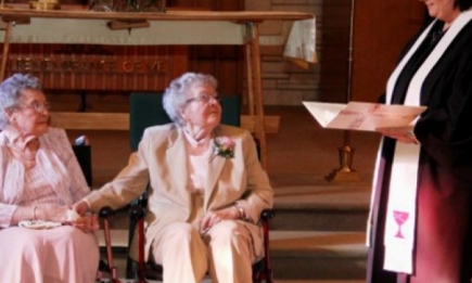 90-летние американки поженились после 72 лет отношений