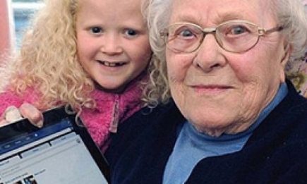 Самая старая пользовательница Facebook  - 103-х летняя прабабушка