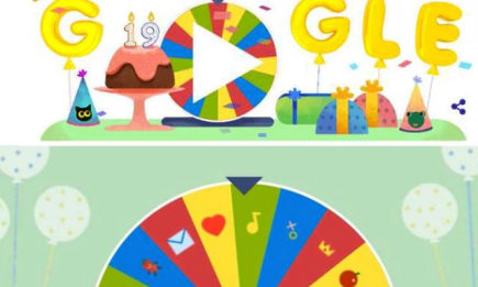День рождения Google: к 19-й годовщине Google подготовил спиннер сюрпризов